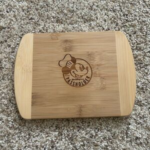 Disney’s Annual Passholder bamboo cutting board